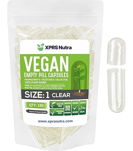 Amazon.com: XPRS Nutra Size 2 Empty Capsules - 100 Clear Empty